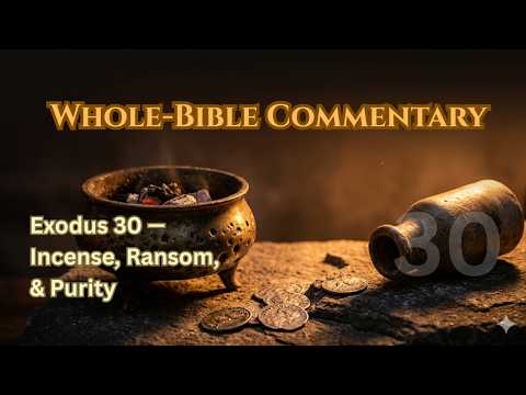 Exodus 30: Incense Altar, Census Ransom, Basin