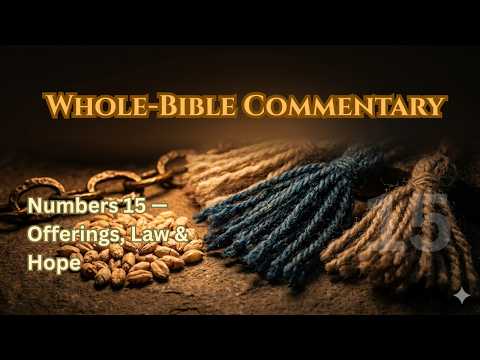 Numbers 15 Chapter Study — Promise, Atonement, Remembrance
